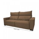 Ver imagem 4 de Sofá Retrátil e Reclinável Ellen 03 Lugares 