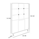 Ver imagem 2 de Cabeceira Cama Box Solteiro 90cm Corino Bege