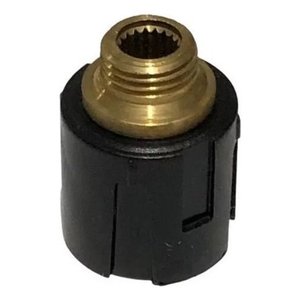 Prensa Canopla T1 / T2 Fabrimar Preto C/ Rosca 00185 Brilhante, Cinza-escuro