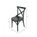 Ver imagem 5 de Conjunto 6 Cadeiras Madeira Maciça Tauari Cross Laqueado X Texas