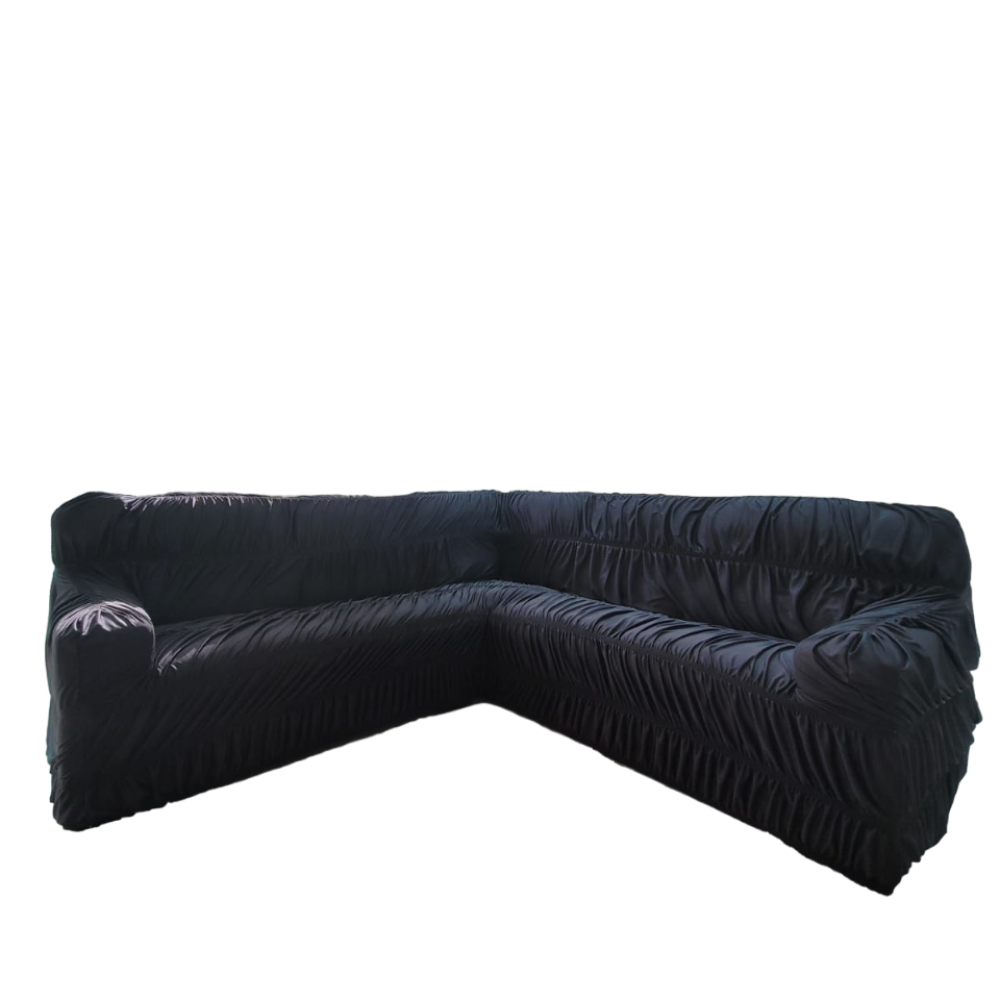 Capa para Sofá de Canto 5 Lugares - Preto - 1