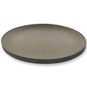 Ver imagem 1 de Kit 4 Pratos Plástico Ø 27cm 2443525 Marrom - Quanhe