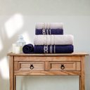 Ver imagem 2 de Jogo de Toalhas de Banho Algodão 5 Peças Completo Romance Sonhare Sultan Marinho e Fendi