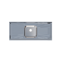 Ver imagem 2 de Pia Inox para Cozinha Fabrinox 120x52cm com Cuba Central Prata Standard