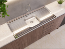 Ver imagem 1 de Pia Inox para Cozinha Fabrinox 120x52cm com Cuba Central Prata Standard