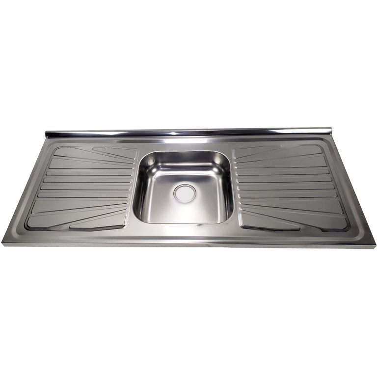 Pia Inox Fabrinox PS1200 120x52cm, cuba central