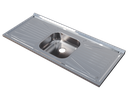 Ver imagem 3 de Pia Inox para Cozinha Fabrinox 120x52cm com Cuba Central Prata Standard