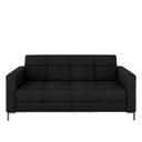 Ver imagem 5 de Sofá Living Decorativo Houston 2 Lugares 180cm Pés em Metal Veludo Preto G33 - Gran Belo