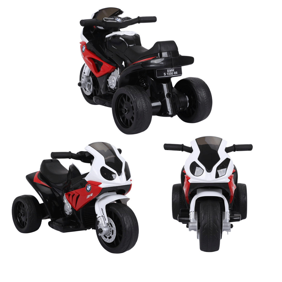 Mini Moto Triciclo Elétrica Infantil Bmw S1000rr Vermelha Esportiva 6v Zippy Toys - 5