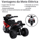Ver imagem 4 de Mini Moto Triciclo Elétrica Infantil Bmw S1000rr Vermelha Esportiva 6v Zippy Toys