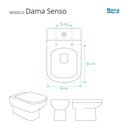 Ver imagem 5 de Assento Sanitário em Mdf Dama Senso Branco para Bacia Roca