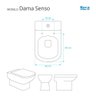 Assento Sanitário em Mdf Dama Senso Branco para Bacia Roca - 5