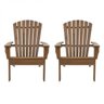 Conjunto 2 Cadeiras Pavão Adirondack Madeira Eucalipto - 2