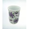 Moringa em Porcelana Floral Roxo e Verde Cerâmica Maria Sofia - 4