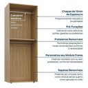 Ver imagem 5 de Estante Multiuso Livreiro 3 Módulos 10 Portas 3 Gavetas Frame CabeCasa MadeiraOriginals