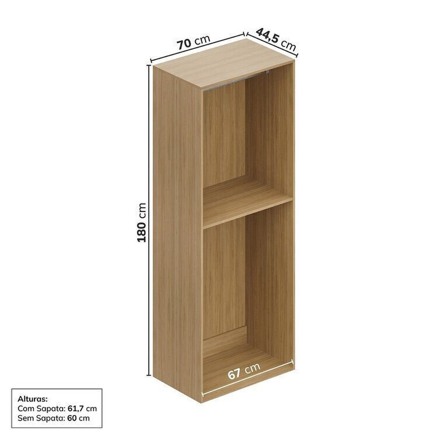 Estante Multiuso Livreiro 3 Módulos 10 Portas 3 Gavetas Frame Cabecasa MadeiraMadeira - 9