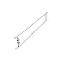 Ver imagem 5 de Puxador para Porta de Correr Vidro Madeira Inox 80cm Ms Fs