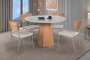 Ver imagem 2 de Mesa de Jantar Lisboa Base Madeira:1,35m