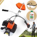 Ver imagem 2 de Roçadeira Profissional a Gasolina Tssaper Rg52cc 52cc + Faca + Oleo Stihl Castrol 2t + Oculos de Pro