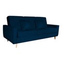 Ver imagem 5 de Sofá Cama 3 lugares Com Báu Quartzo Reclinável - Larbelle