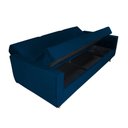 Ver imagem 7 de Sofá Cama 3 lugares Com Báu Quartzo Reclinável - Larbelle