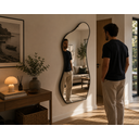 Ver imagem 1 de Espelho Barbados - Linha Couro - - Caramelo - sem LED - 160x80