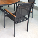Ver imagem 2 de Kit 6 Poltronas Modelo Indiana em Tela Sling - Preto