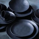 Ver imagem 2 de Aparelho de Jantar 30 Peças Orgânico Preto Matte Porto Brasil
