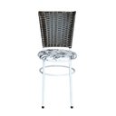 Ver imagem 3 de 4 Cadeiras para Mesa Branca Hawai Marrom Assento Floral:floral Branco