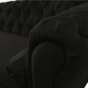 Ver imagem 2 de Recamier Sofá Divã Com Pés Retro 120X60 - Elã:Suede Preto
