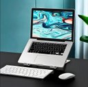 Ver imagem 3 de Suporte P/ Notebook Ajustável Ergonômico Dobrável Regulável