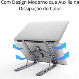Suporte P/ Notebook Ajustável Ergonômico Dobrável Regulável - 4