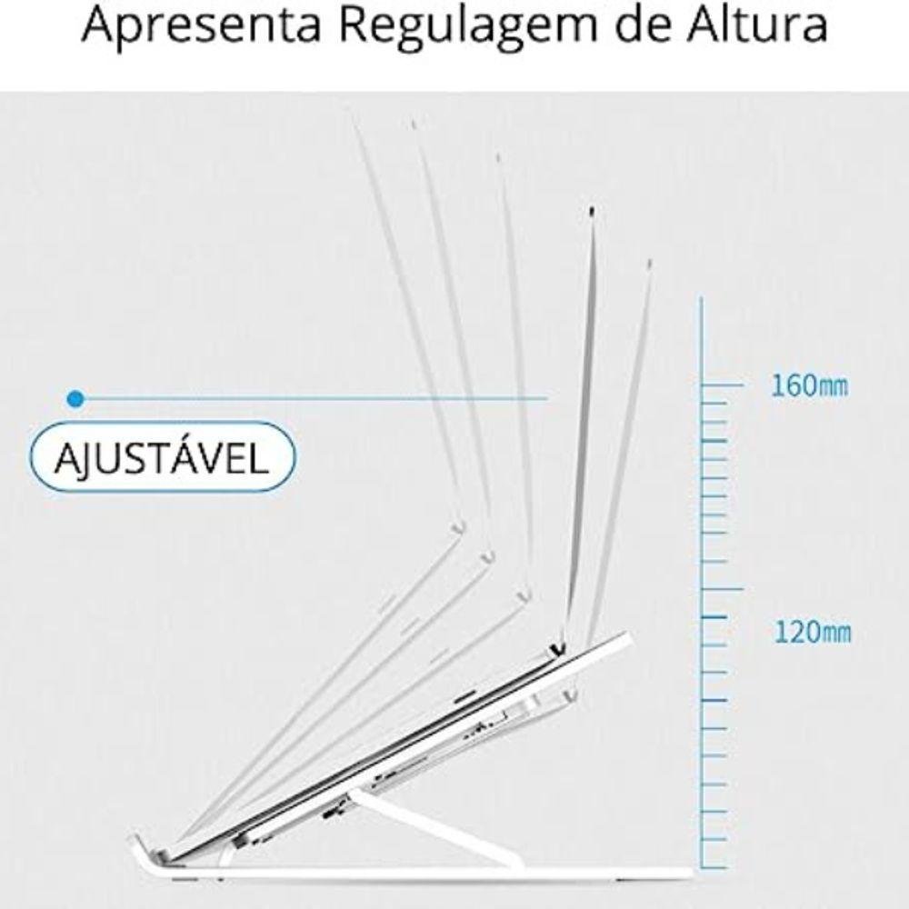 Suporte Notebook Ajustável Base Tablet Netbook Ergonômico do - 5