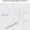 Suporte P/ Notebook Ajustável Ergonômico Dobrável Regulável - 8