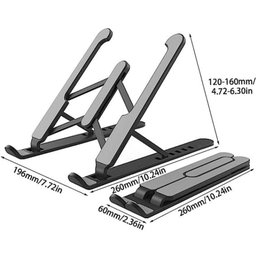 Suporte P/ Notebook Ajustável Ergonômico Dobrável Regulável - 6