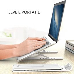 Suporte P/ Notebook Ajustável Ergonômico Dobrável Regulável - 2