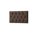 Ver imagem 2 de Cabeceira Painel Estofada Paris Suede Marrom Solteiro 90cm para Cama Box