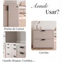 Ver imagem 5 de Kit 10 Puxador Port Gavet Móveis Cozinha Drop Alumínio 125mm - Preto