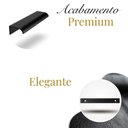 Ver imagem 2 de Kit 10 Puxador Port Gavet Móveis Cozinha Drop Alumínio 125mm - Preto