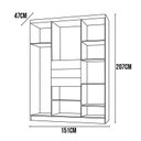 Ver imagem 3 de Guarda Roupa Taurus 6 Portas 3 Gavetas Imperial Nature - Vlr