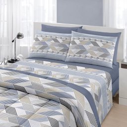 Jogo de Cama Casal 4 Peças 100% Algodão Royal Niterói - 1