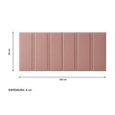 Ver imagem 4 de Painel Cabeceira Box Queen Duana Estofada Dobrável Fixação Parede Design Moderno - Rosa