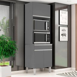 Torre Quente Andréia 2 Fornos Cinza - Ajl Móveis - 2