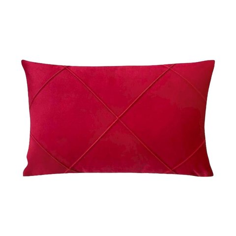 Capa para Almofada Drapeada Veludo Retangular Várias Cores