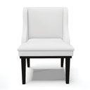 Ver imagem 3 de Cadeira de Jantar Liz Corino Branco Base Fixa Madeira Preto - D’Rossi