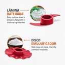 Ver imagem 7 de Multiprocessador Turbo Chef 9 em 1 Mondial Vermelho 1000w 127v - Mpn-01-rf