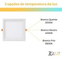Ver imagem 3 de Kit 40 Painel de Embutir Led 18w Quadrado 3000k 4000k 6500k - Branco - Bco Neutro 4000k - 110v/220v