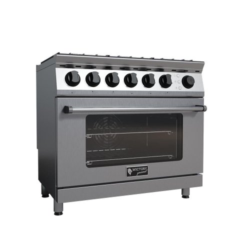 Fogão 6 Bocas Wictory a Gás Inox 304 220V WGFA-6
