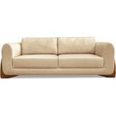 Ver imagem 4 de Sofa Jolie 3 Lugares 220cm Pes Boomerang Linho 214 Dourado Ezz Dourado