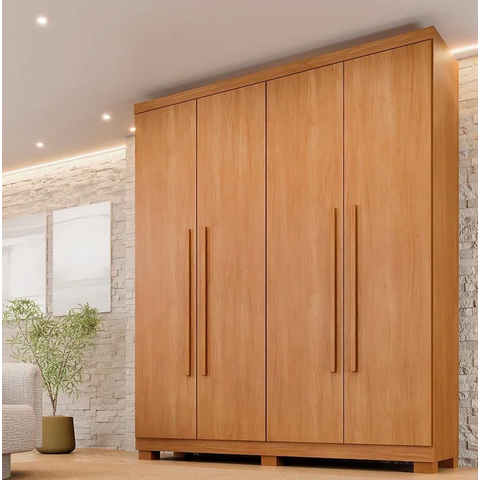 Guarda Roupa Filadélfia 4 Pts  Cinamomo - Benetil